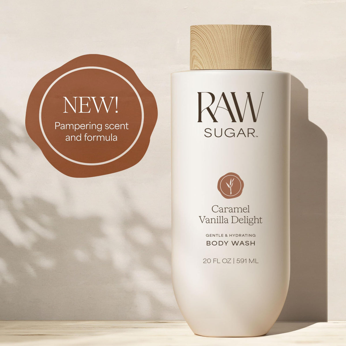 Pack de 3 Gel Douche Caramel Vanille RAW SUGAR