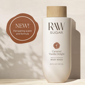 Pack de 3 Gel Douche Caramel Vanille RAW SUGAR