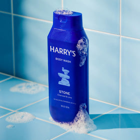 Pack de 3 gels douche Harry's, présentation sur fond neutre