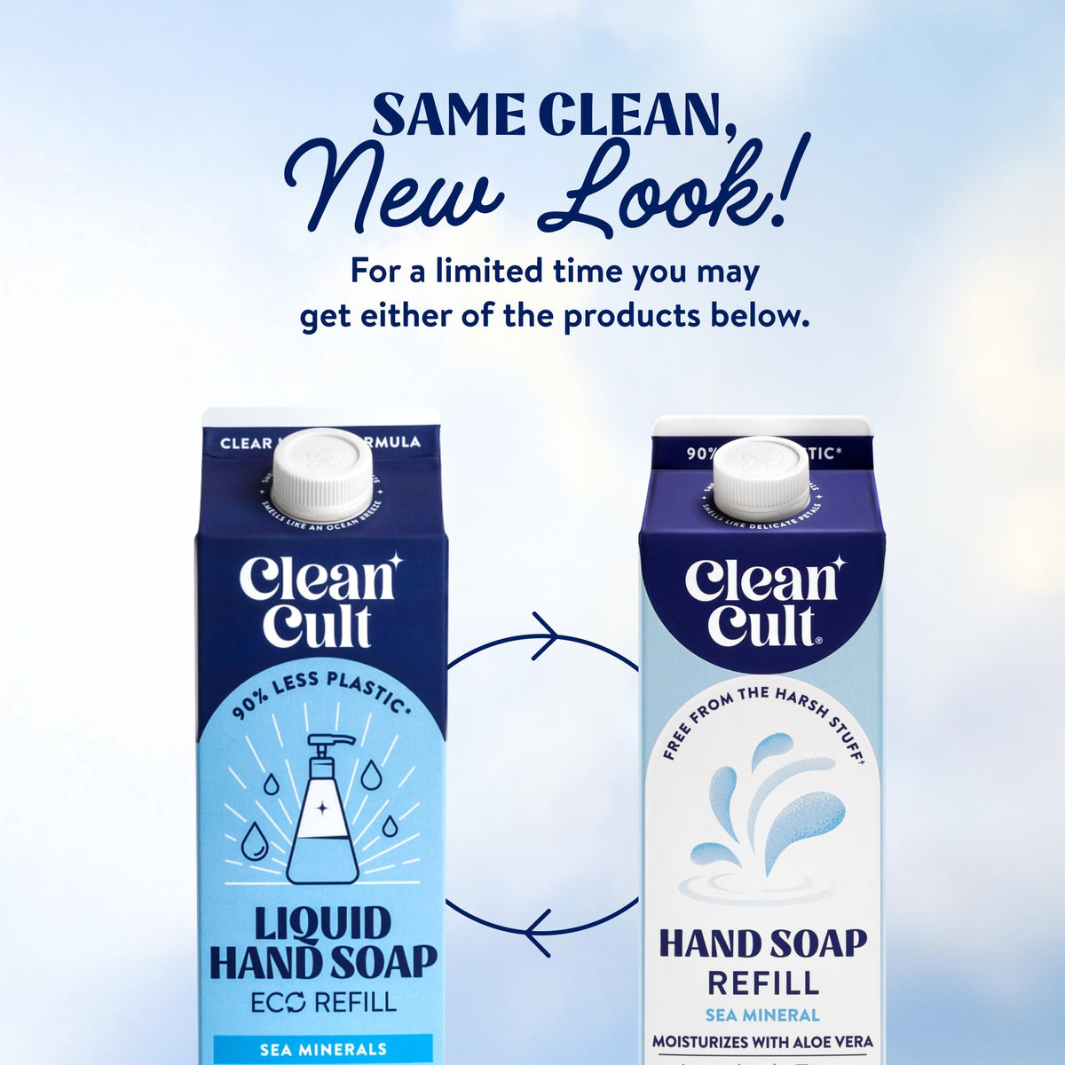 Pack de 3 savons liquides Cleancult avec minéraux marins