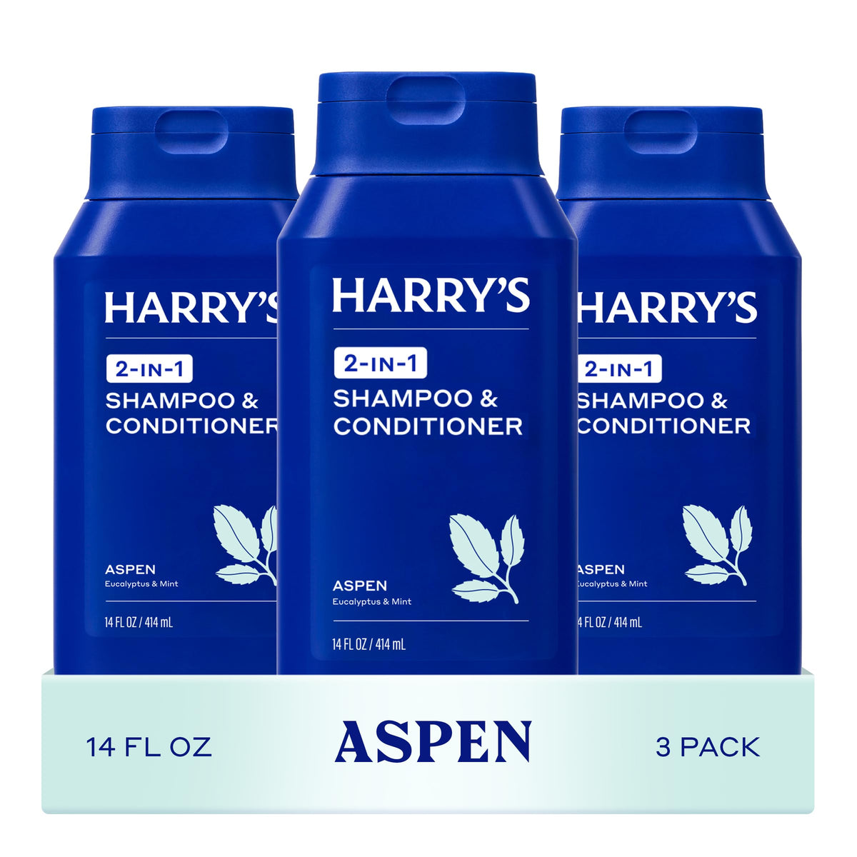 Pack de 3 Shampooing et Après-Shampooing 2 en 1 Harry's Senteur Aspen