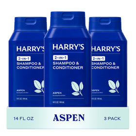 Pack de 3 Shampooing et Après-Shampooing 2 en 1 Harry's Senteur Aspen
