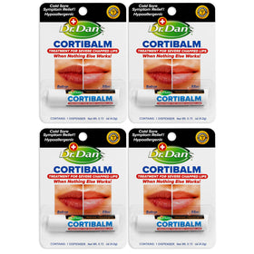Pack de 4 baumes à lèvres Dr. Dan's Cortibalm 1% hydrocortisone