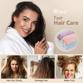 Pack de 5 serviettes AIDEA pour cheveux