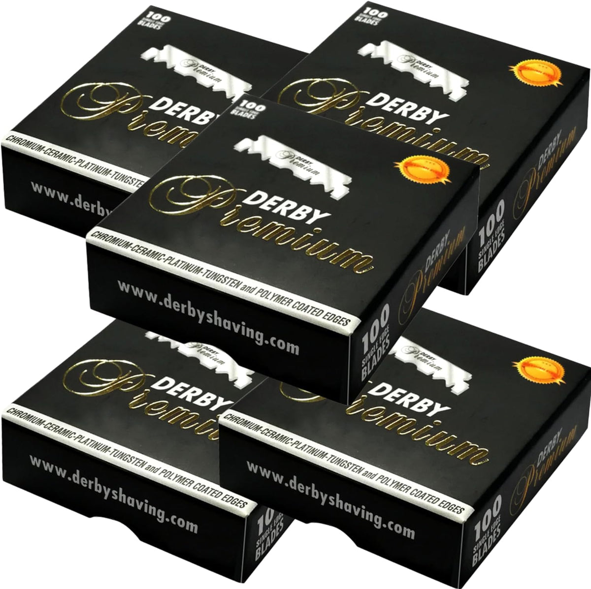 Pack de 500 lames de rasoir Derby en acier inoxydable