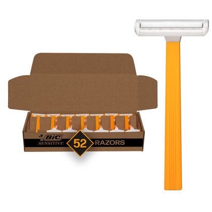 Pack de 52 rasoirs jetables BIC Sensibles pour hommes