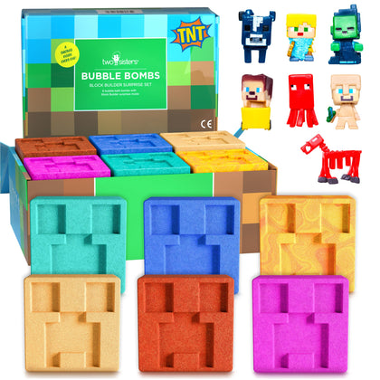 Pack de 6 bombes de bain Creeper avec jouets surprises