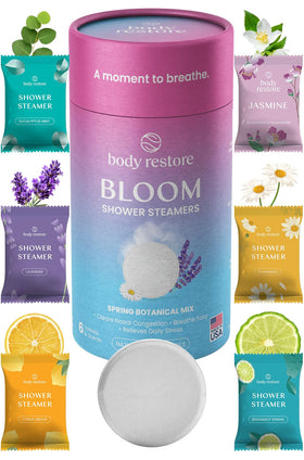 Pack de 6 bombes de douche Body Restore avec aromathérapie