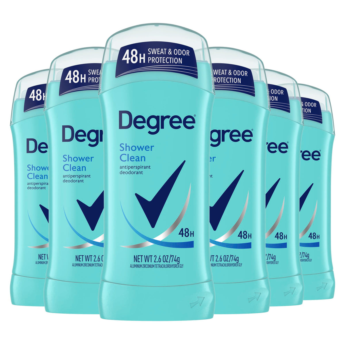 Pack de 6 déodorants antitranspirants Degree Femme 2,6 oz
