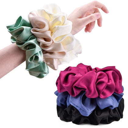 Pack de 6 élastiques à cheveux satinés CEELGON en différentes couleurs