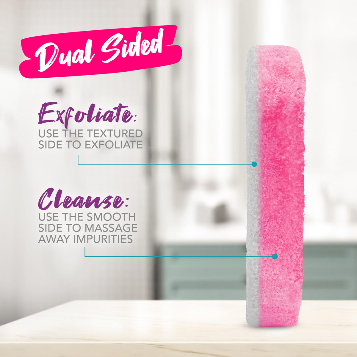 Pack de 6 éponges exfoliantes pour pieds Spongeables