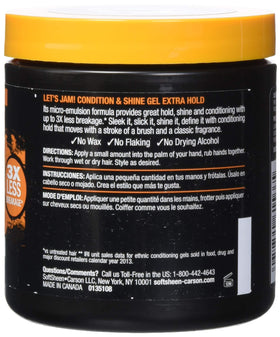 Pack de 6 SoftSheen Gel Brillant Extra Fort 14 oz