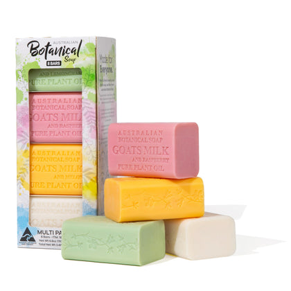 Pack de 8 savons au lait de chèvre Australian Botanical Soap