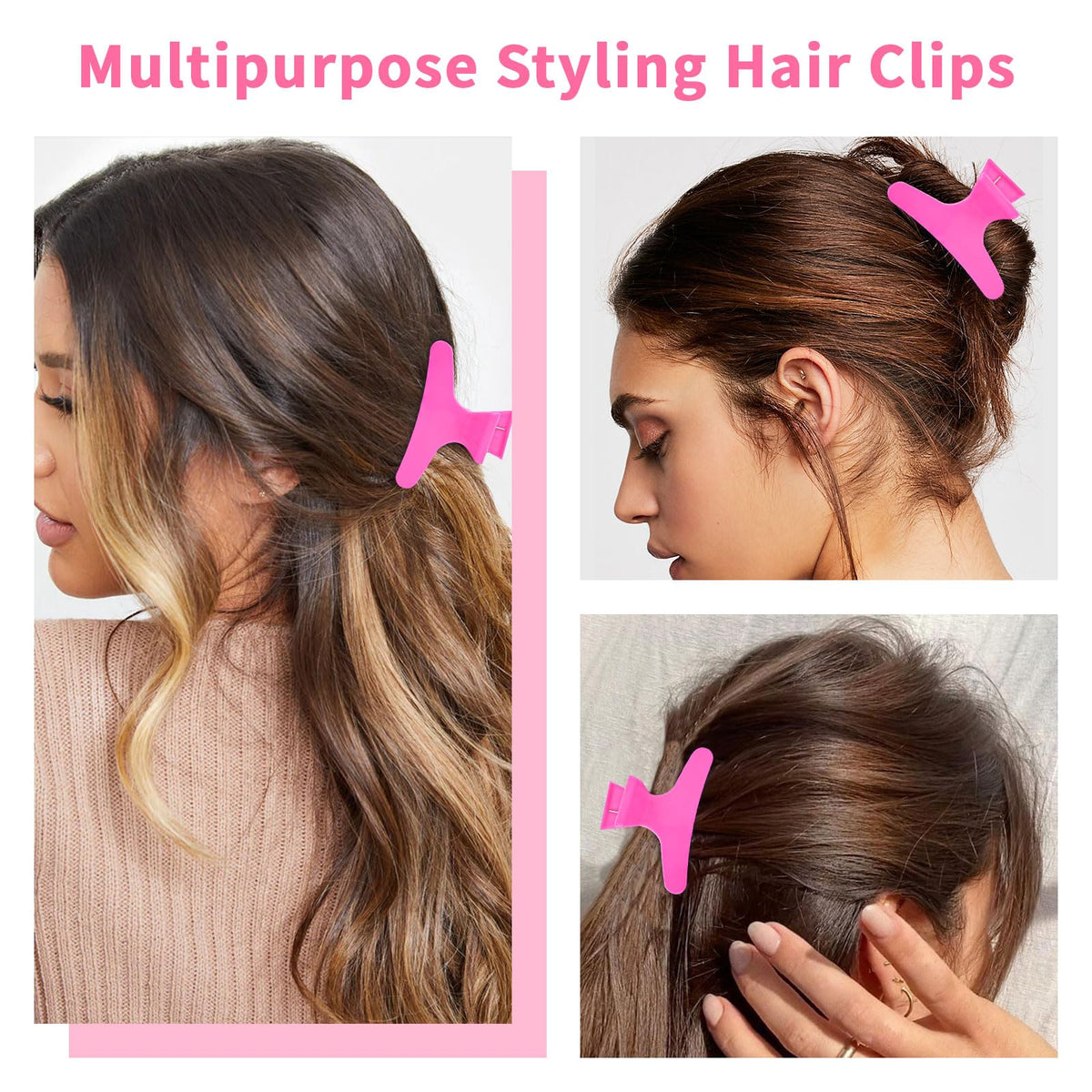 Pack de clips à cheveux Ondder, vue de dessus
