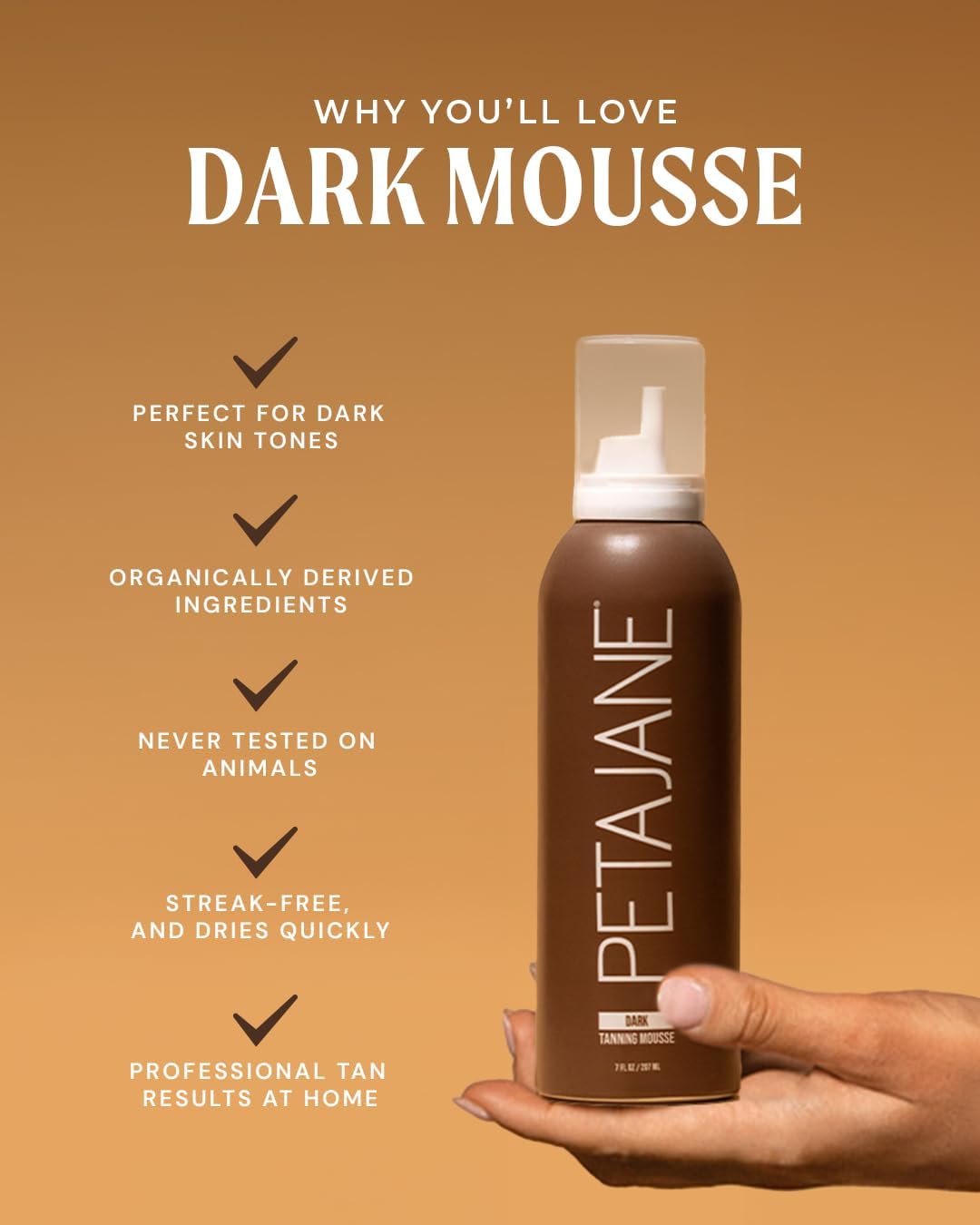 Pack de deux bouteilles de mousse auto-bronzante Peta Jane 14 fl oz