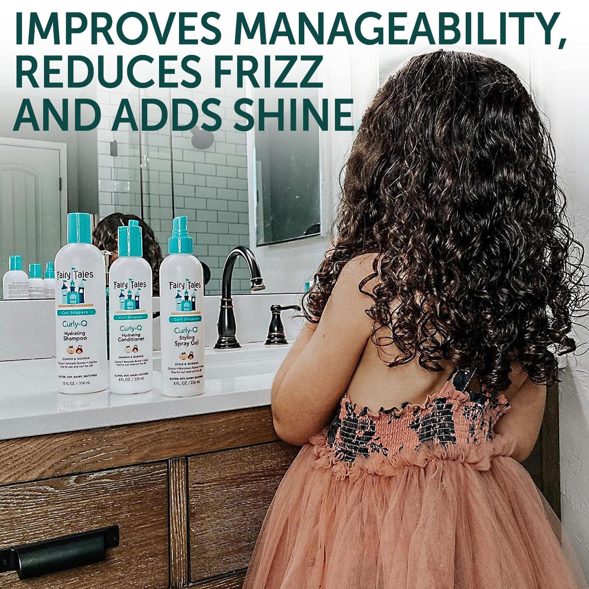 Pack de Fairy Tales Shampooing et Après-Shampooing Curly Q 680g