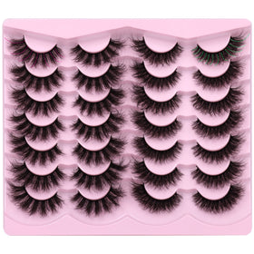 Pack de faux cils Newcally avec 14 paires de cils 8D volume épais