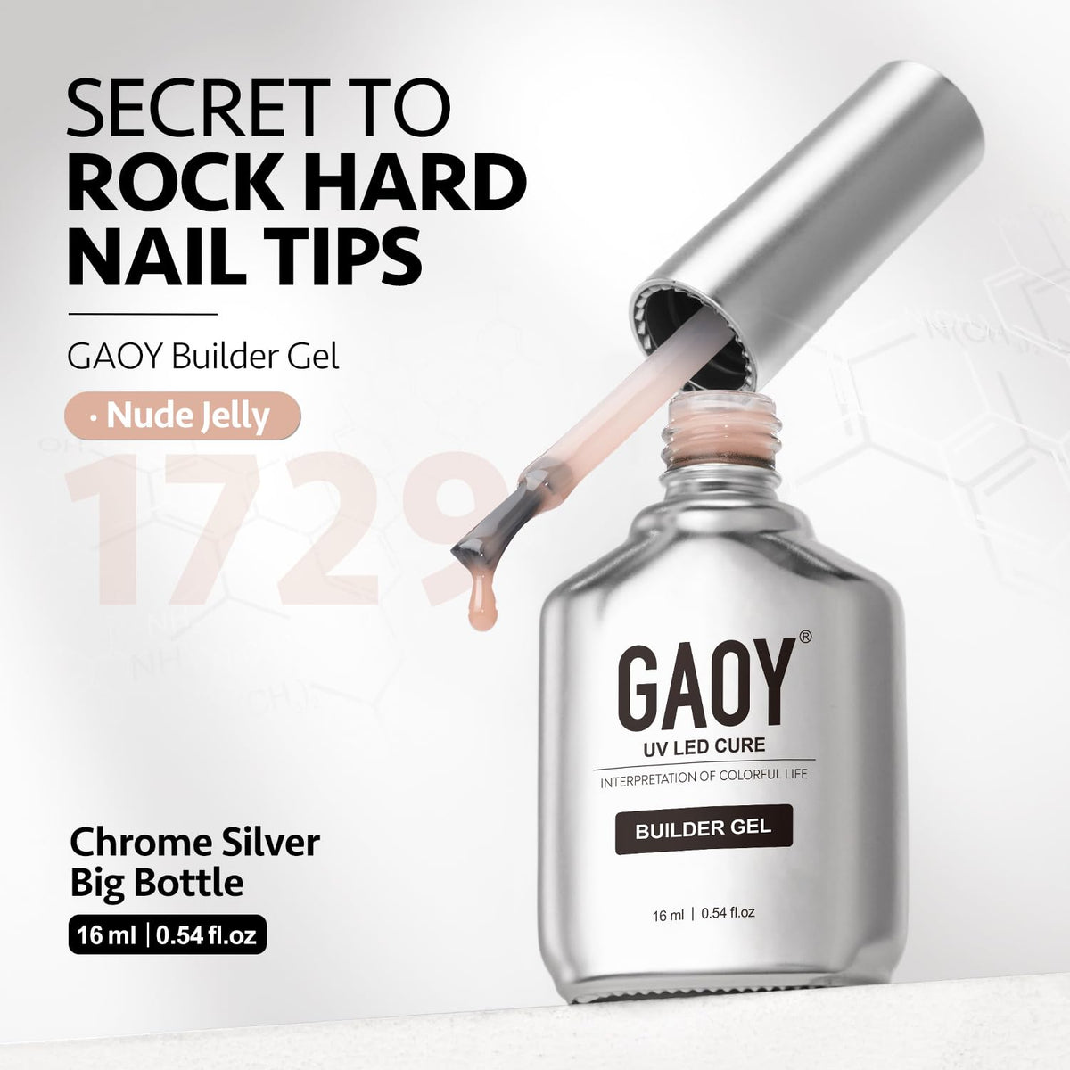 Pack de gel constructeur GAOY 16ml sur table