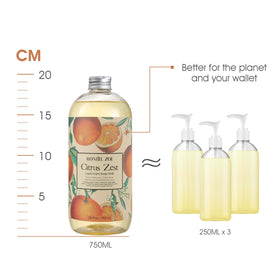 Pack de recharge de savon liquide ROMIIE ZOI sur fond blanc