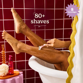 Pack de recharges de rasoirs Dollar Shave Club pour femmes, vue de dessus