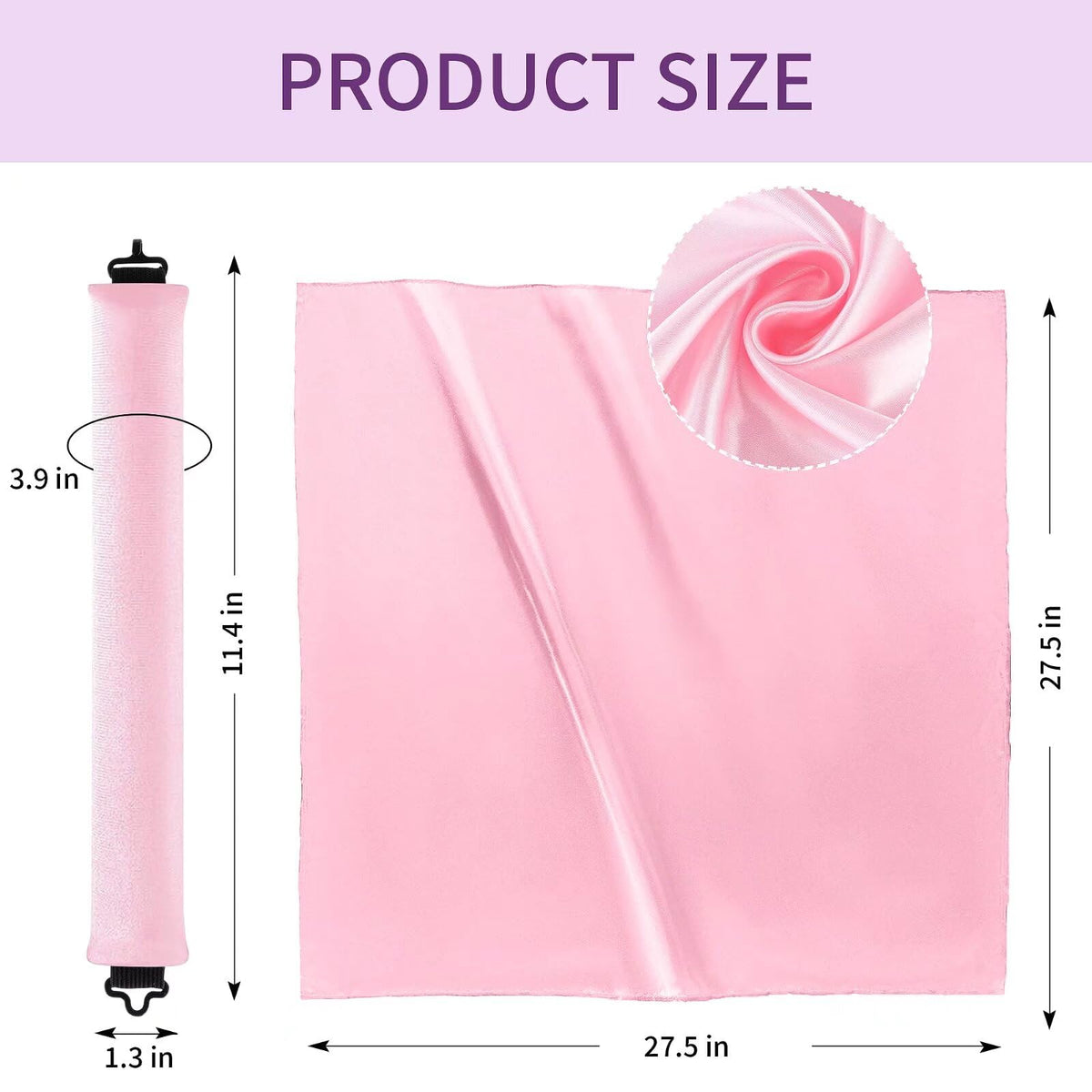 Pack de rollers à cheveux sans chaleur Posicurly, vue d'ensemble