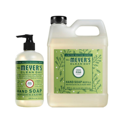 Pack de savon liquide Mrs. MEYER'S Snowdrop 33 oz et 12,5 oz