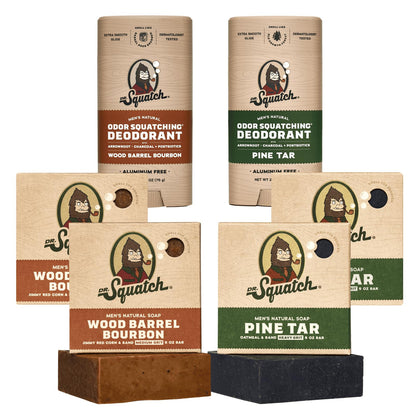 Pack de savons et déodorants Dr. Squatch avec huiles bio