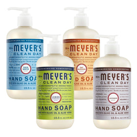 Pack de savons mains Mrs. MEYER'S Lavande et Verveine Citronnée, présentation festive