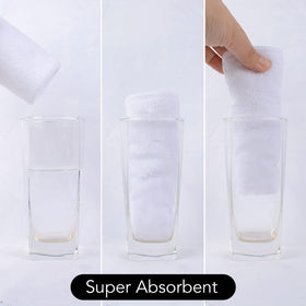 Pack de serviettes en microfibre SINLAND avec étiquette et dimensions