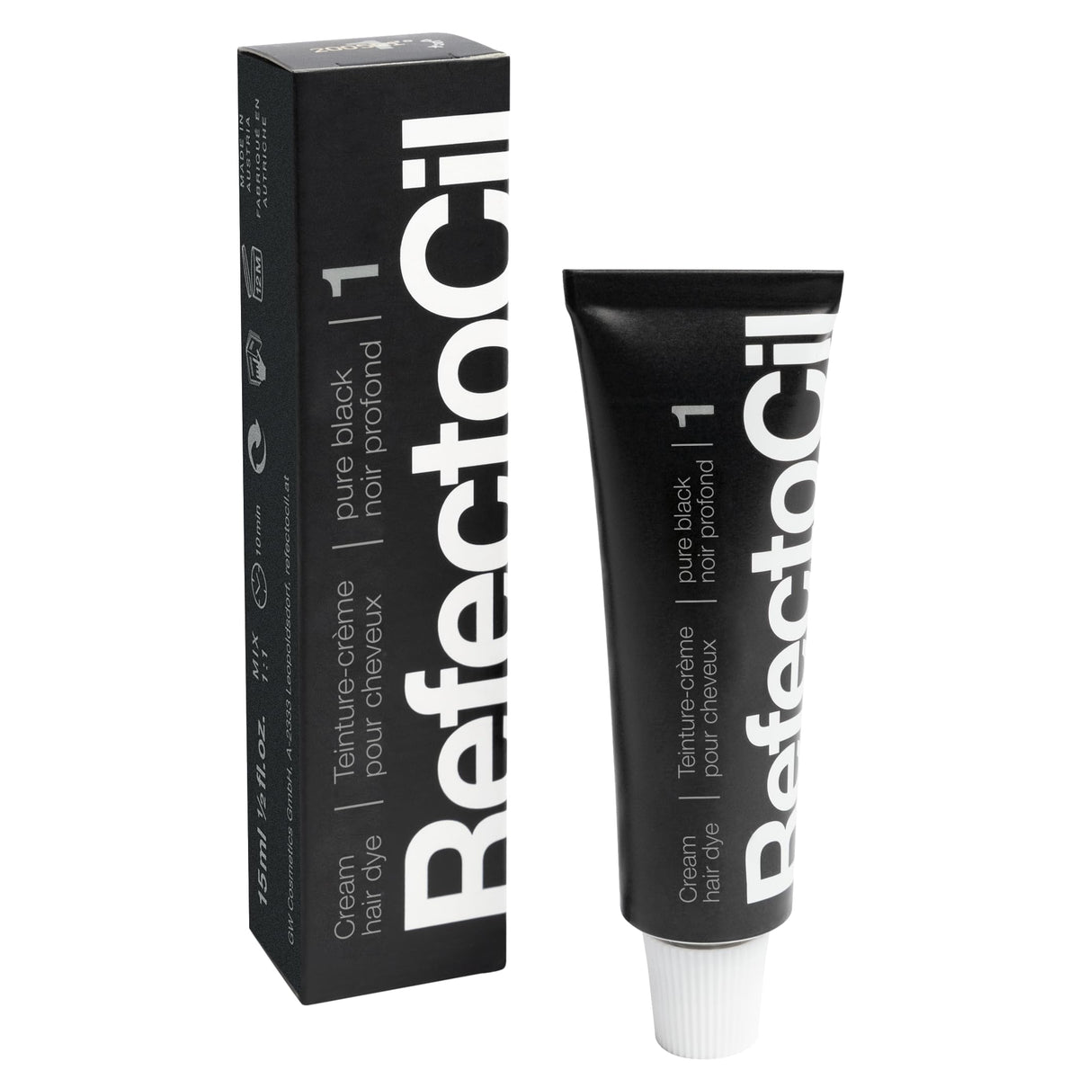 Pack de teinture crème RefectoCil avec échantillons de couleur