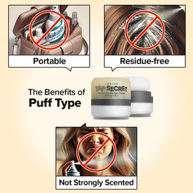 Pack de trois poudres de shampoing sec I DEW CARE Tap Secret