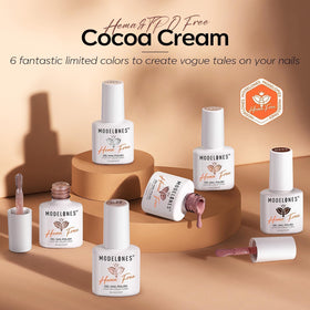 Pack de vernis à ongles gel nude modelones avec pinceau