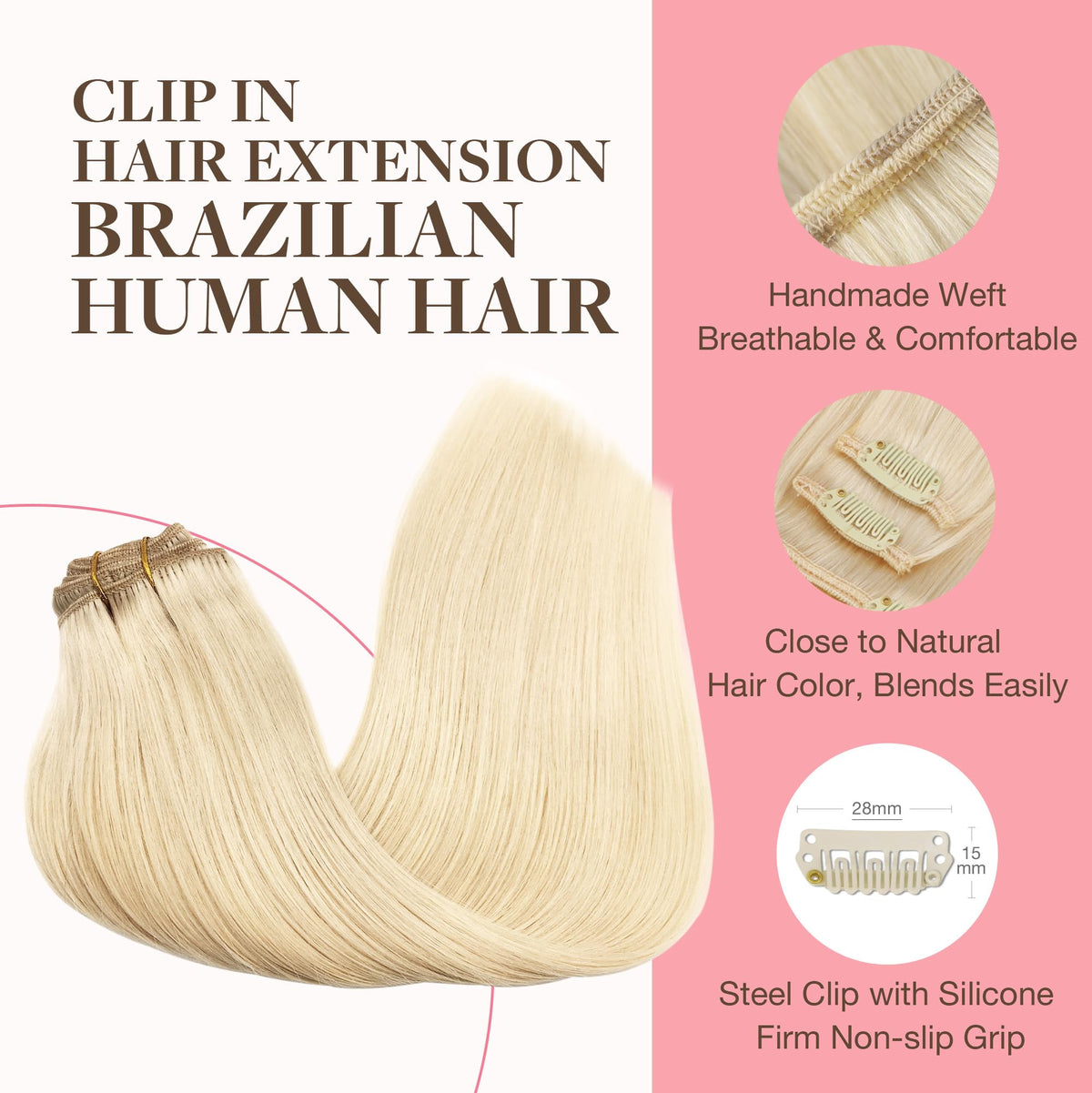 Pack des extensions capillaires GOO GOO avec 7 pièces
