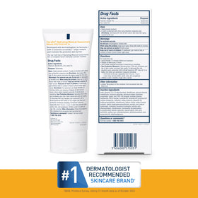 Packaging de CeraVe Crème Solaire Minérale SPF 30 sur fond blanc