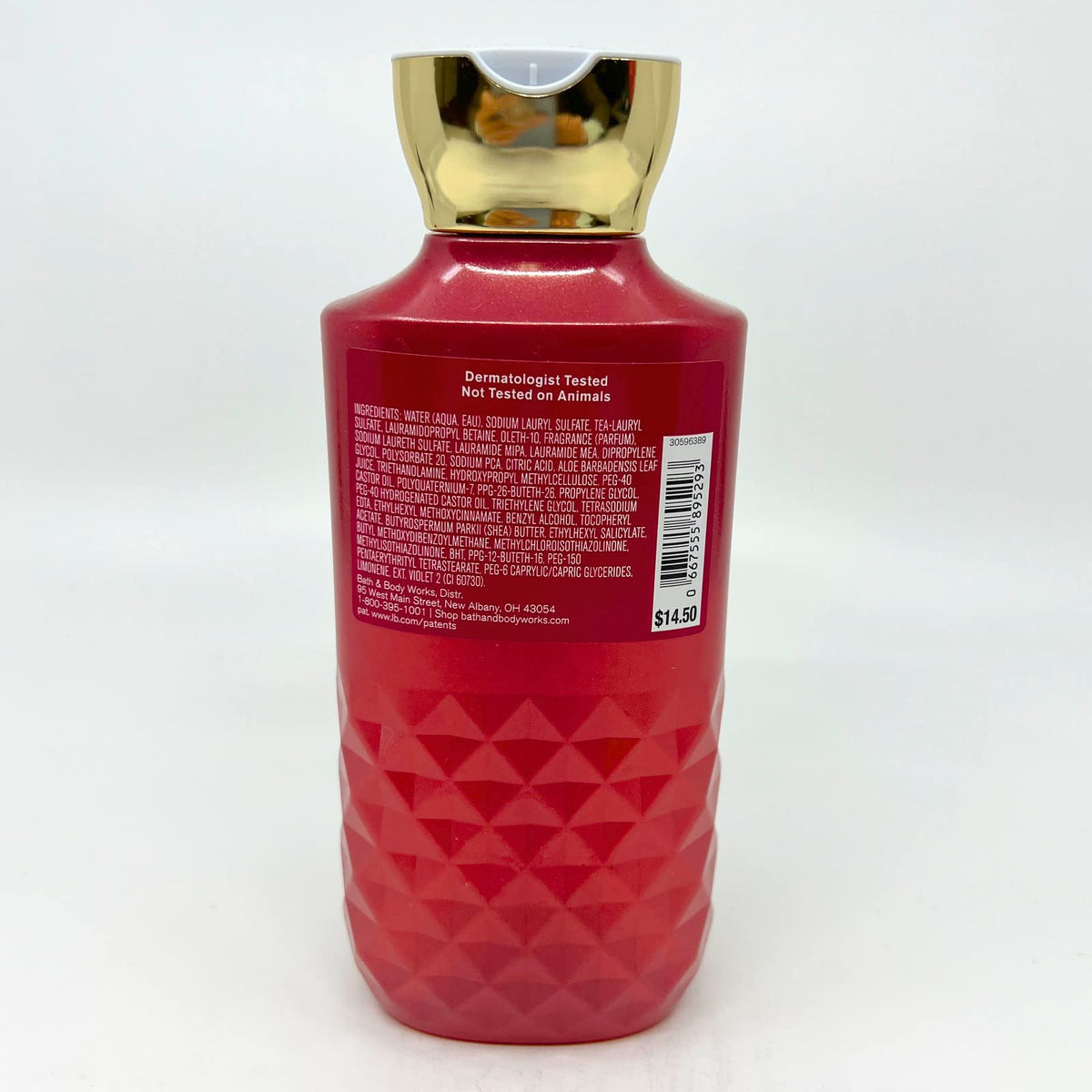 Packaging de l'ensemble Bath & Body Works Strawberry Pound Cake