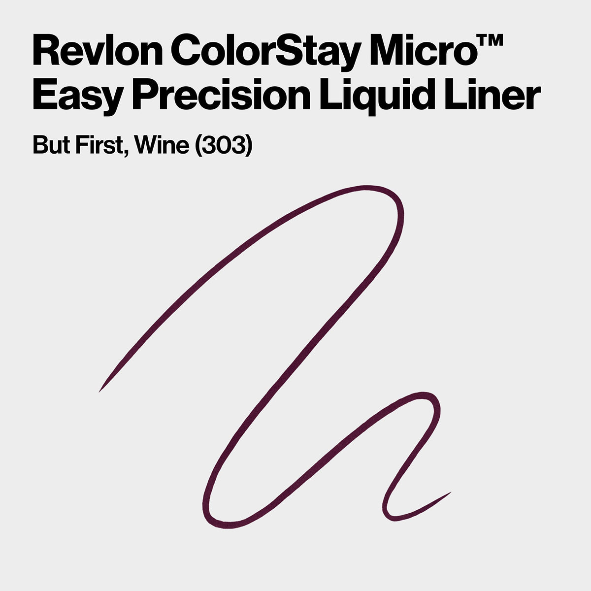 Packaging de l'eyeliner liquide REVLON ColorStay Micro But First, Wine