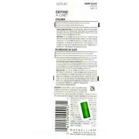 Packaging de l'eyeliner MAYBELLINE Define-A-Line Ebony Black
