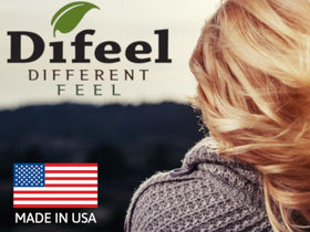 Packaging de l'huile capillaire Difeel avec étiquette visible