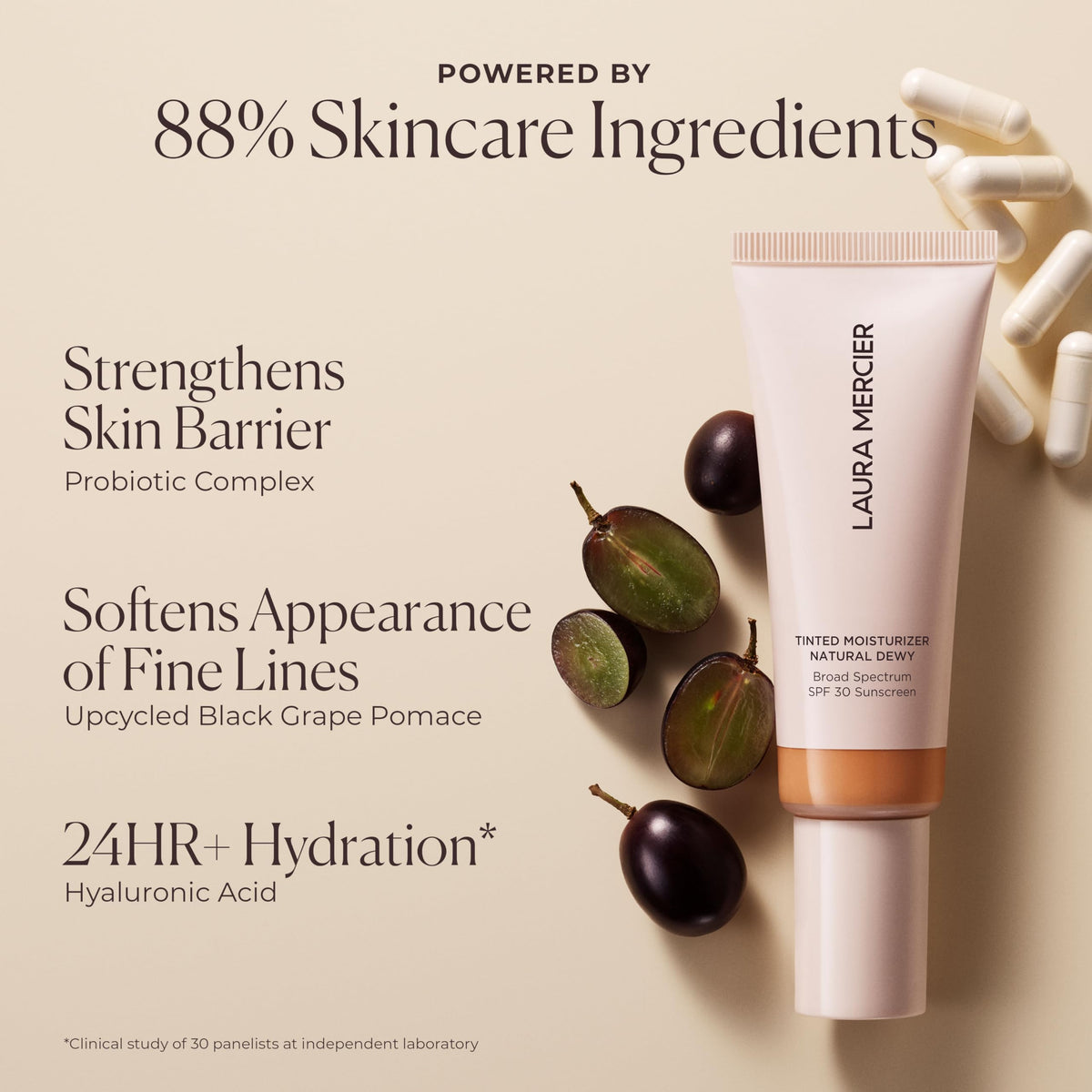 Packaging de la Crème Hydratante Teintée Laura Mercier