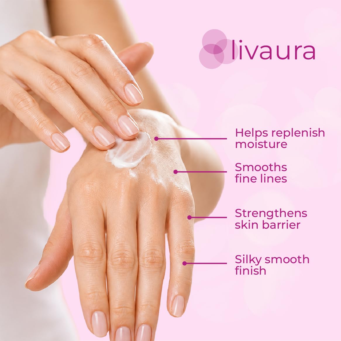 Packaging de la crème pour les mains Retinol sur fond blanc