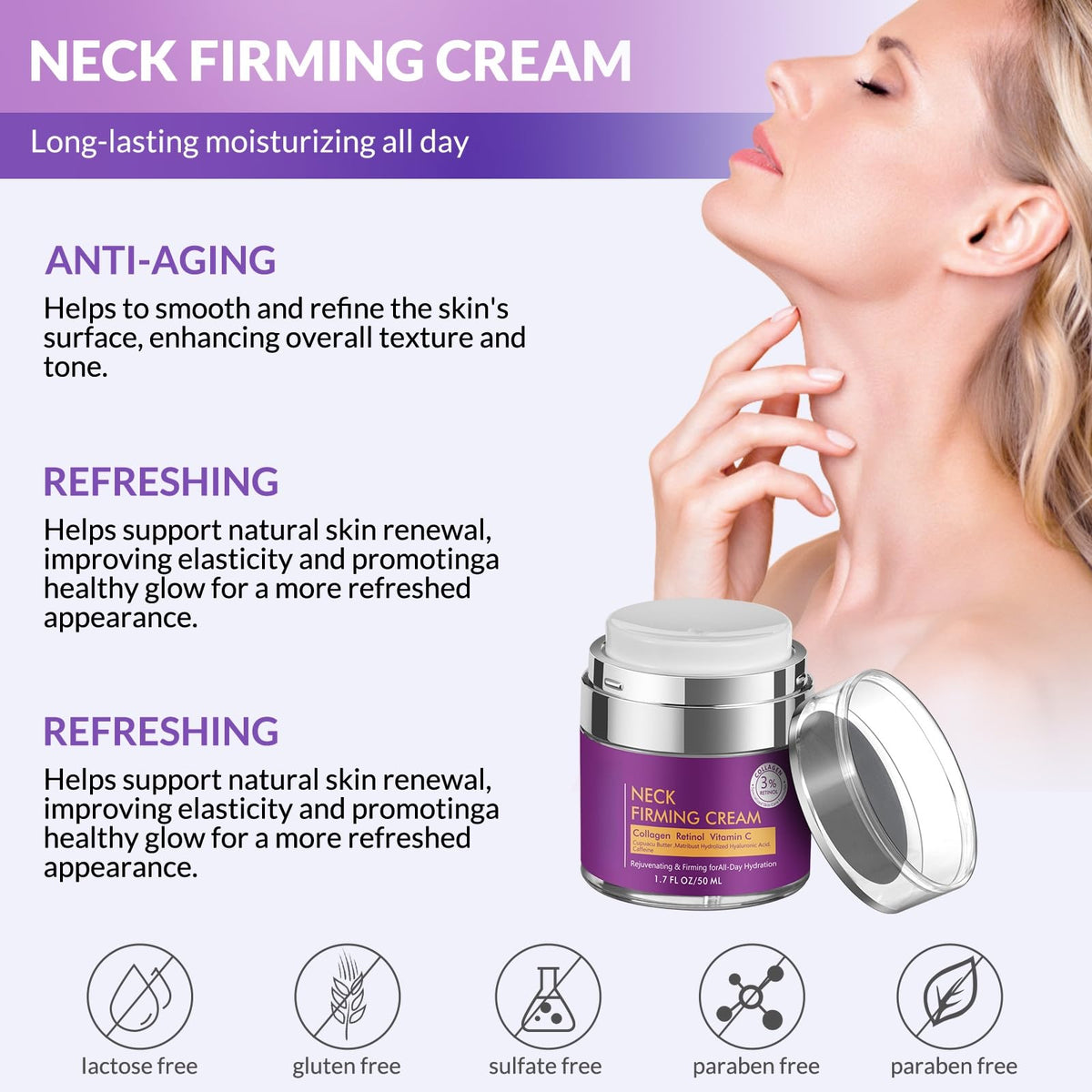 Packaging de la crème raffermissante YTDB