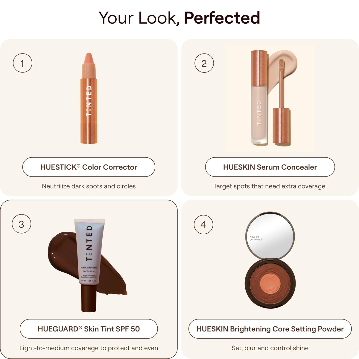 Packaging de la Crème Solaire Teintée Live Tinted