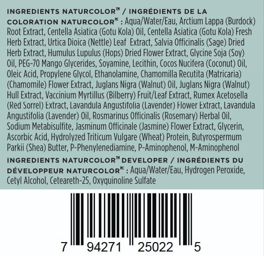 Packaging de la teinture Naturcolor Mullein Blonde vue de côté