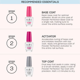Packaging de OPI Powder Perfection Top Coat 68g