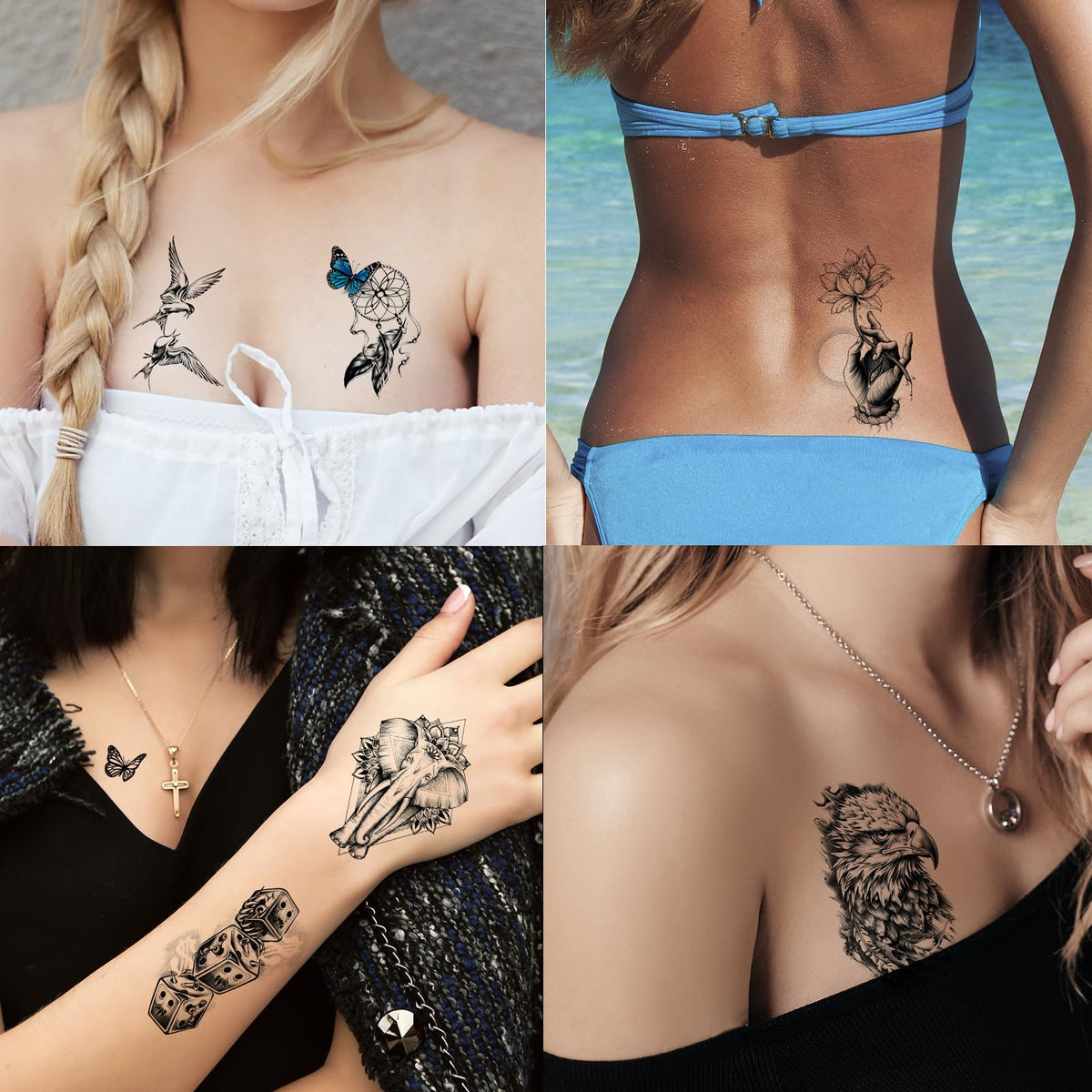 Packaging des tatouages temporaires JEEFONNA pour Halloween