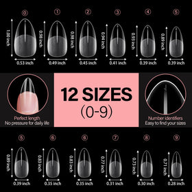 Packaging des tips ongles acryliques AILLSA