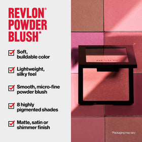 Packaging du blush poudre REVLON 033 Very Berry