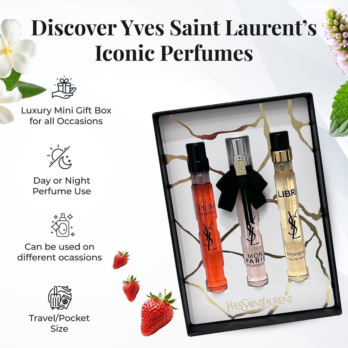 Packaging du coffret parfum Yves Saint Laurent