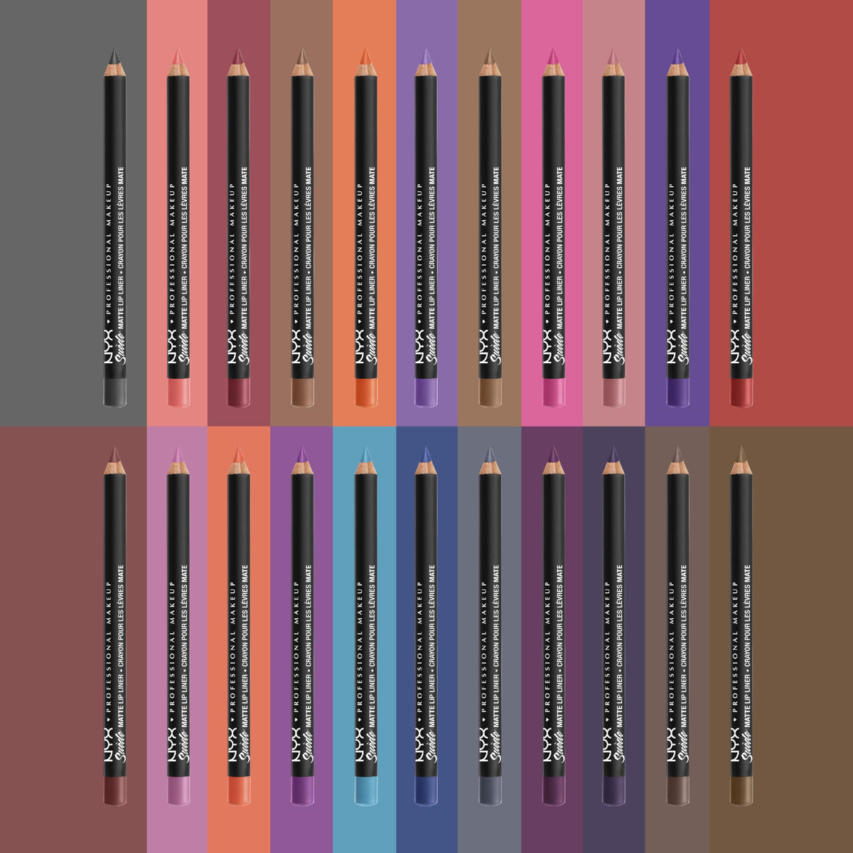 Packaging du crayon à lèvres Suède Mat NYX