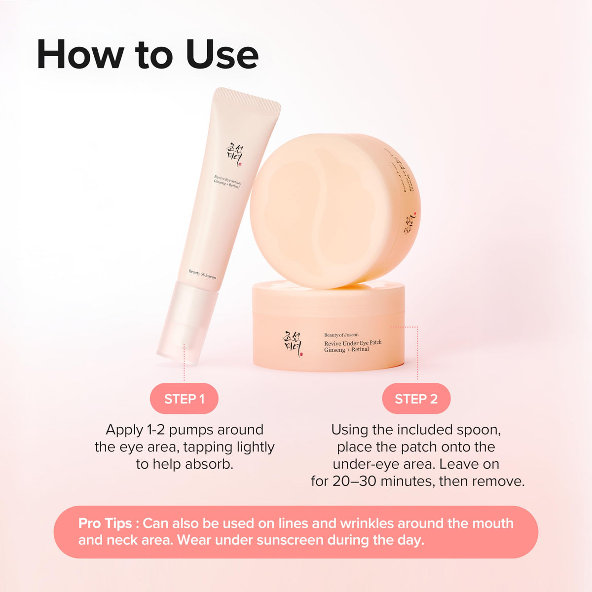 Packaging du duo de soins des yeux Beauty of Joseon